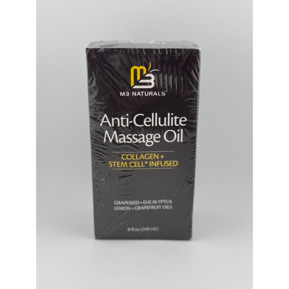 M3 Naturals Anti Cellulite Massage Oil‎ - 8 fl. oz. SEALED/NEW